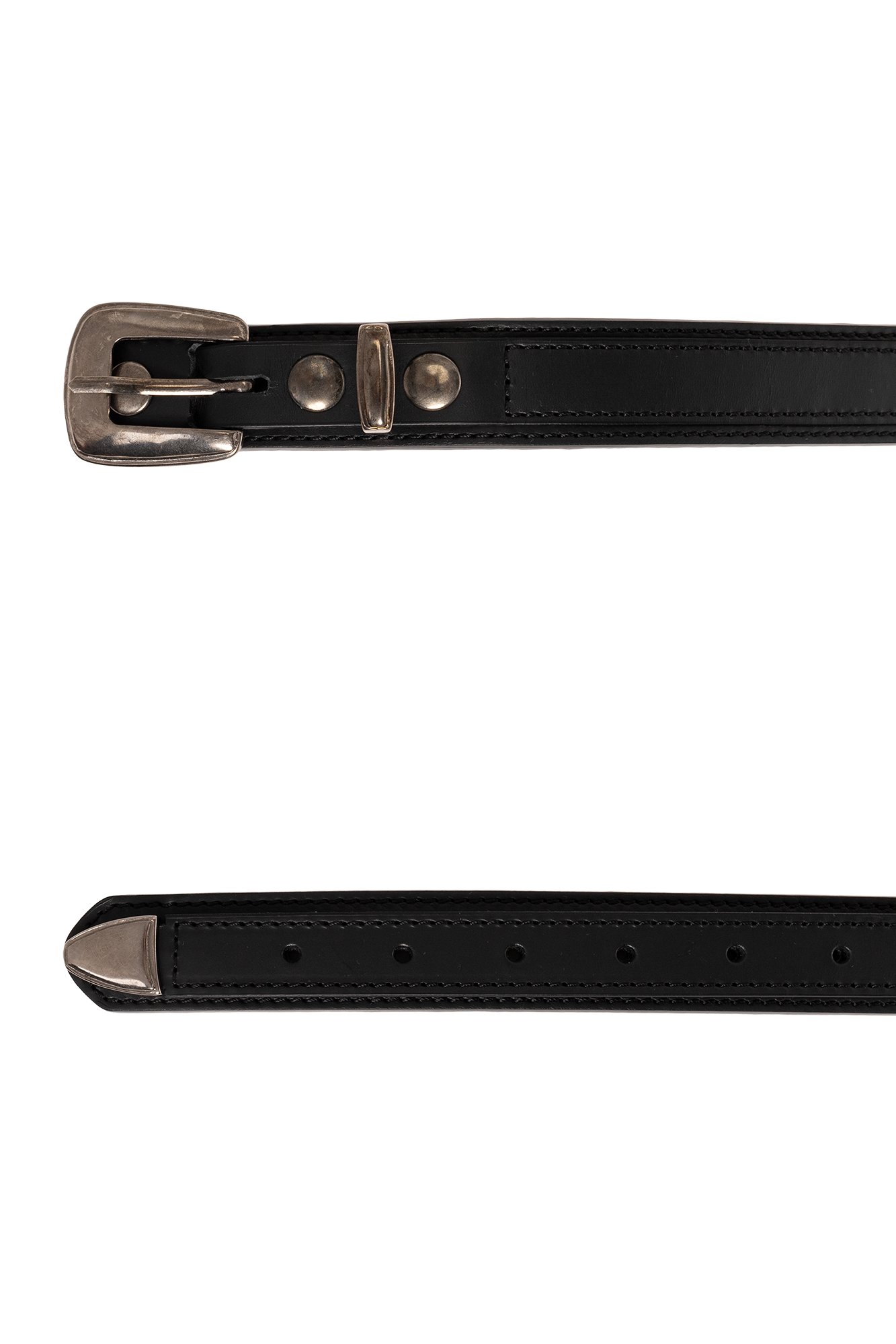 Black Leather belt Lemaire - SchaferandweinerShops Nicaragua